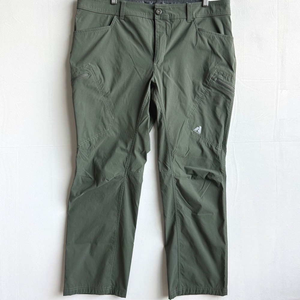 Eddie Bauer First Ascent Guide Pro Pants Mens 40x32 Green Sage Outdoor Gorp